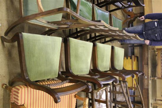 4 Regency style chairs